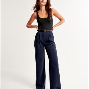Abercrombie & Fitch Navy Wide Leg sloane Pant